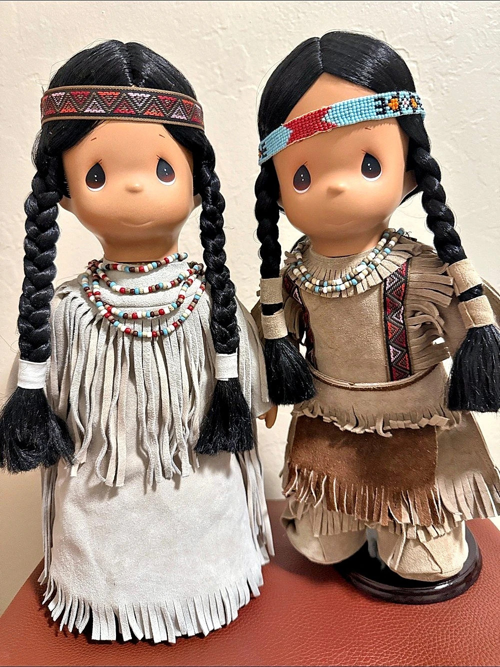 Precious Moments Native-Inspired Doll Pair Brown & White